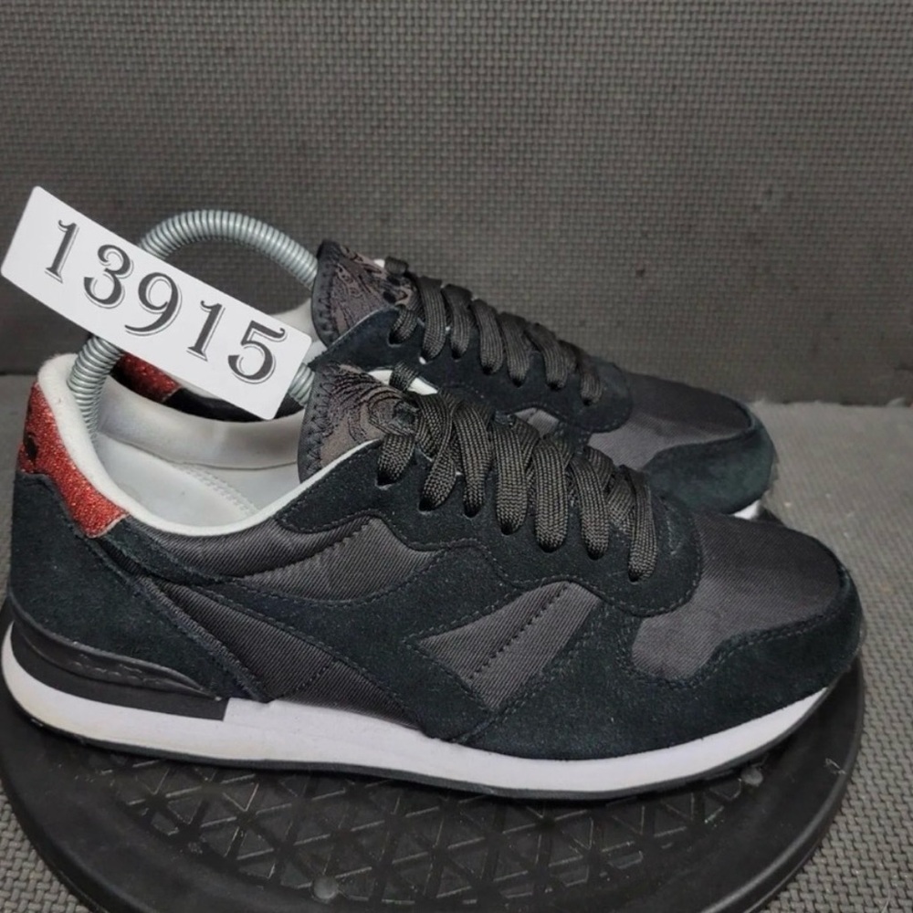 Diadora Black and Red Sneakers - great condition